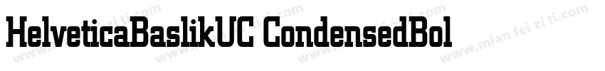 HelveticaBaslikUC CondensedBold字体转换